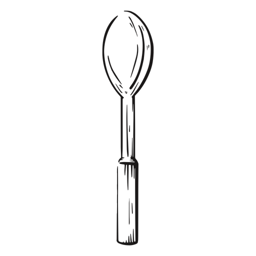 Serving spoon hand drawn PNG Design