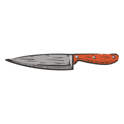 Dibujado a mano color cuchillo afilado Diseño PNG
