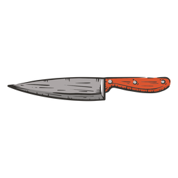 Sharp knife colored hand drawn Transparent PNG