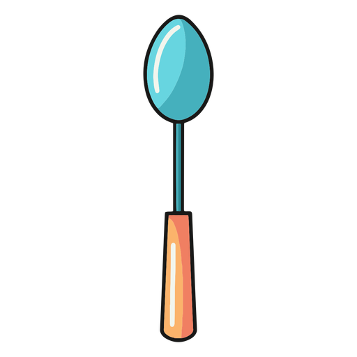Solid spoon illustration PNG Design