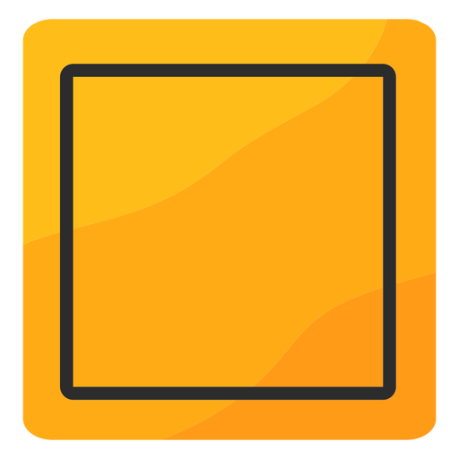 Quadratisches Verkehrszeichen flach PNG-Design
