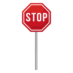 Stop sign flat