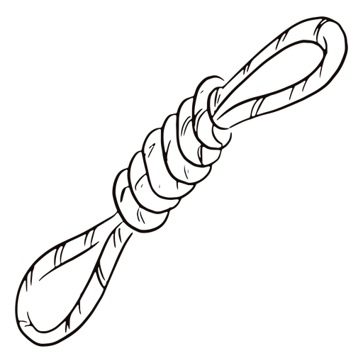 Doodle de corda amarrada Desenho PNG