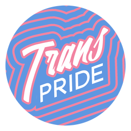 Insignia de orgullo trans Diseño PNG