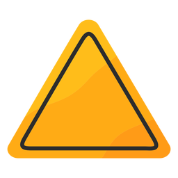 Dreieck Verkehrszeichen flach PNG-Design