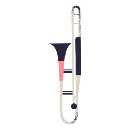 Ilustração de instrumento de trombone Desenho PNG Transparent PNG