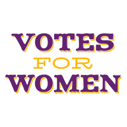 Votes for women lettering votes PNG Design