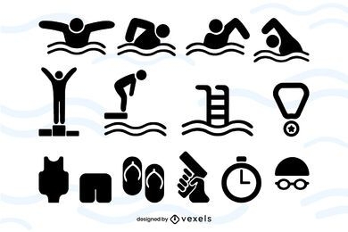 Swimming Event Icon Pack