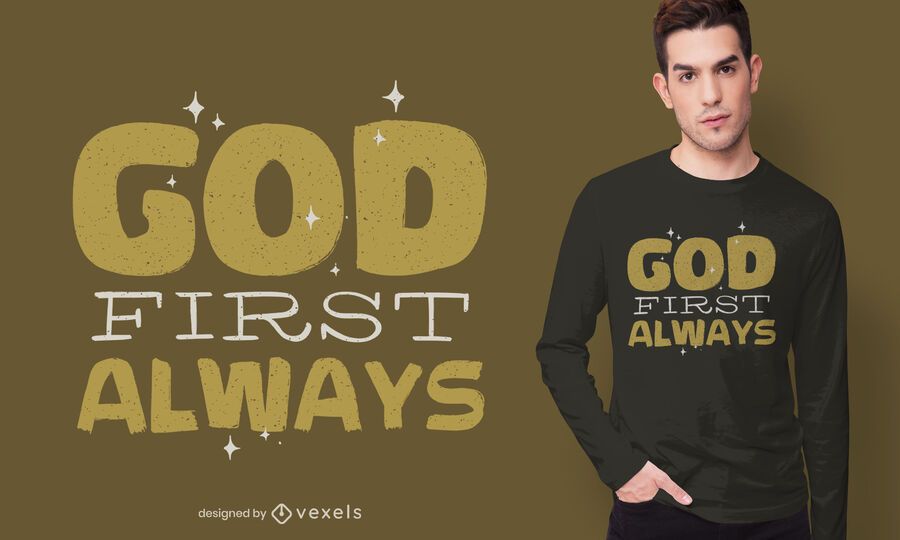 God always first t-shirt design God always first t-shirt design