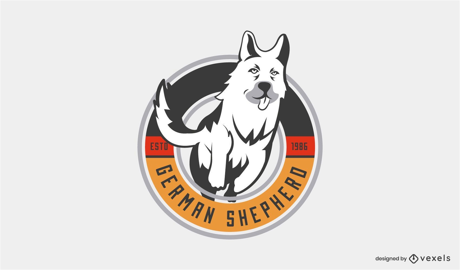 Logo-Vorlage des Deutschen Schäferhundes