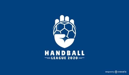 Design de logotipo da liga de handebol