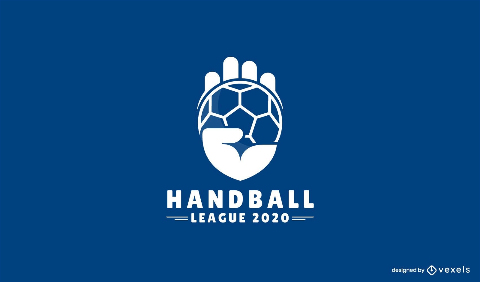 Diseño de logotipo de la liga de balonmano