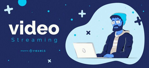Video Streaming Character Cover Design Video Streaming Character Cover Design