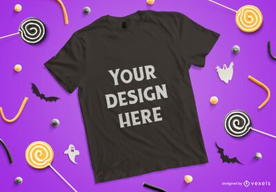 Download Halloween T Shirt Mockup Composition Psd Mockup Download