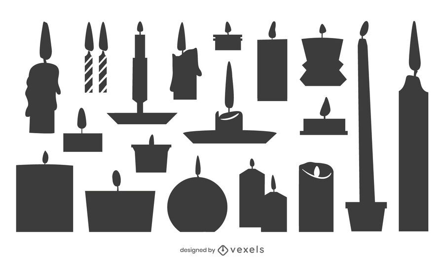 Candle Silhouette Design Pack Candle Silhouette Design Pack
