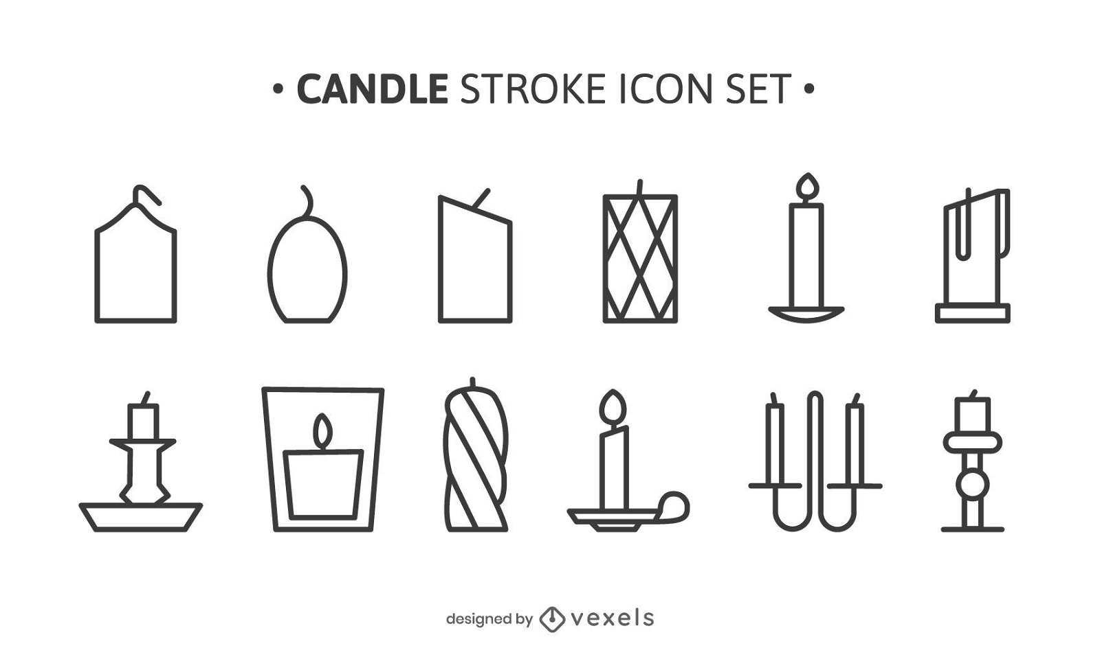 Candle Stroke Design Pack