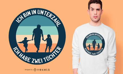 Diseño de camiseta hija papá alemán Diseño de camiseta hija papá alemán