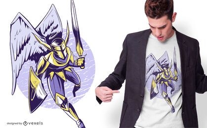 Knight Angel T-shirt Design