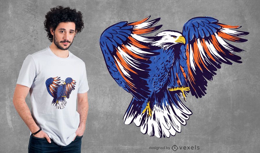 American Eagle Illustration T-shirt Design American Eagle Illustration T-shirt Design