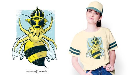 Design de t-shirt de abelha rainha Design de t-shirt de abelha rainha