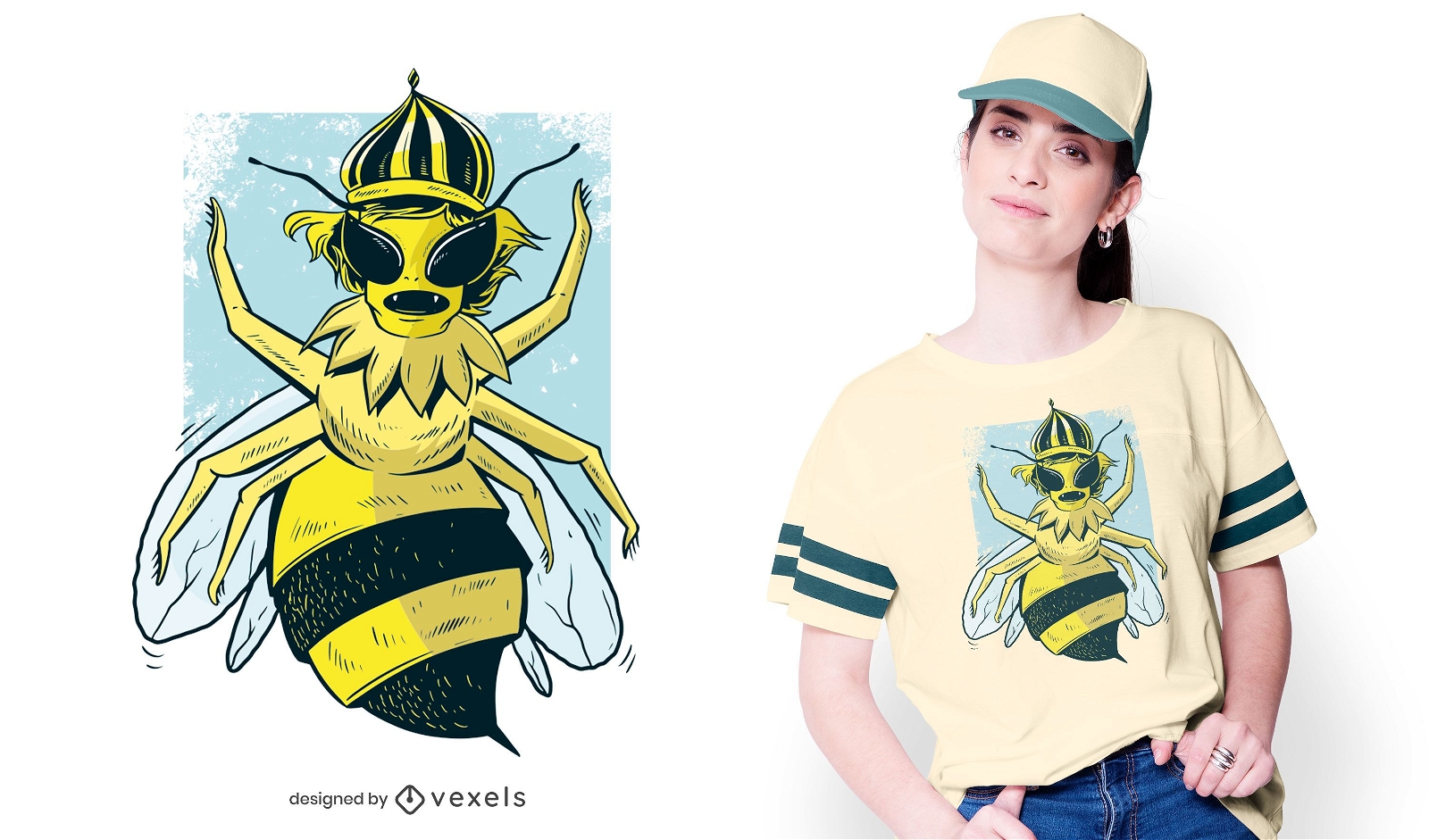 Design de camisetas Queen Bee