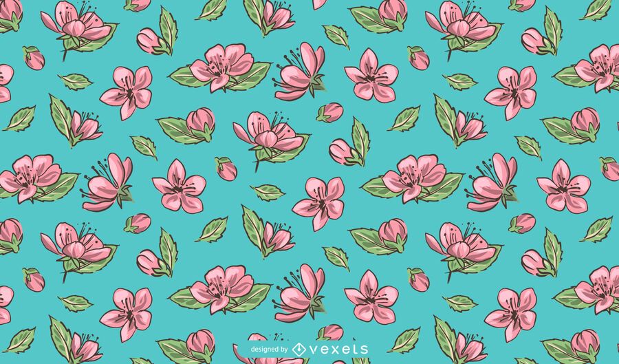 Sakura Flower Pattern Design Sakura Flower Pattern Design