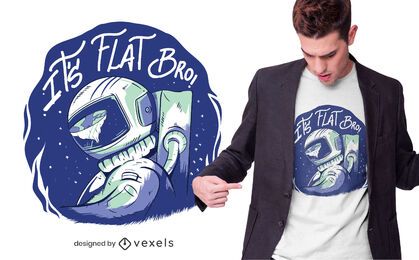 Design de camiseta plana