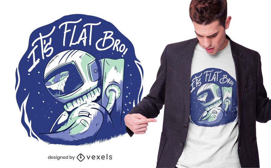 Flache Erde T-Shirt Design Flache Erde T-Shirt Design