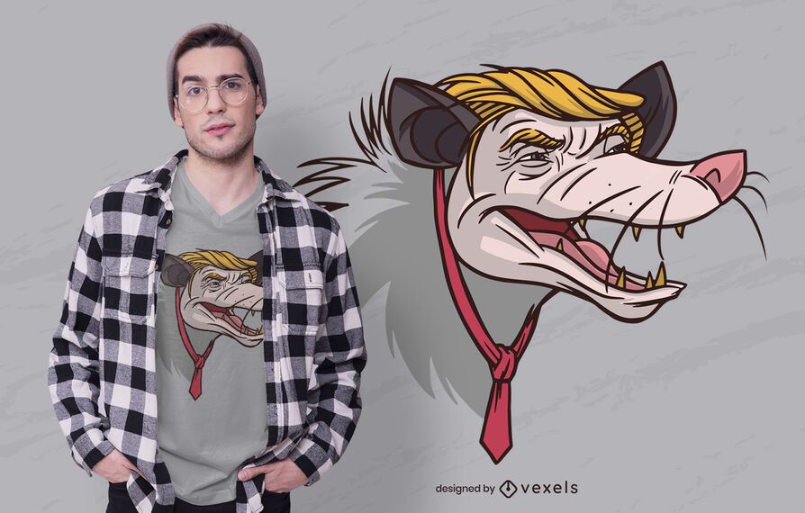 Opossum Trump t-shirt design Opossum Trump t-shirt design