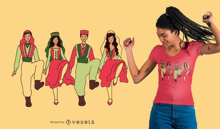 Dabke Tanz T-Shirt Design