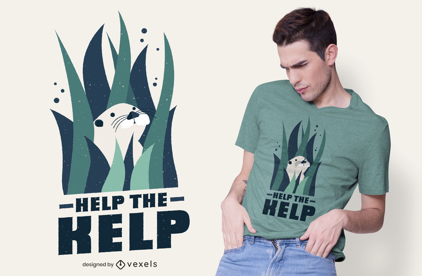 Help the kelp t-shirt design