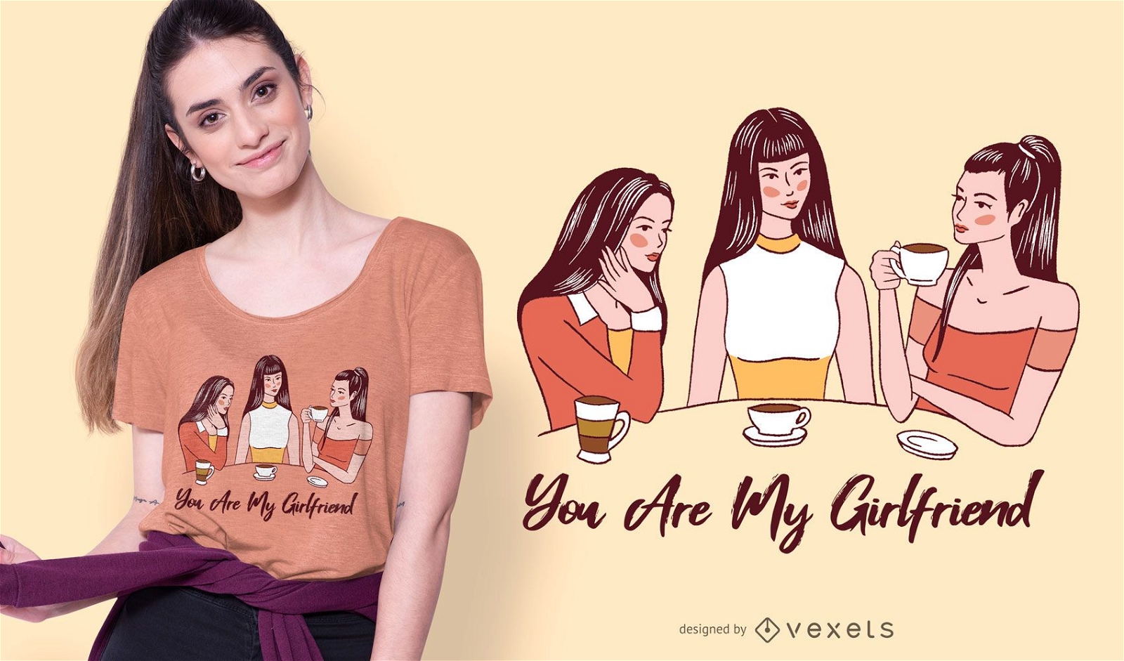You're my girlfriend t-shirt design