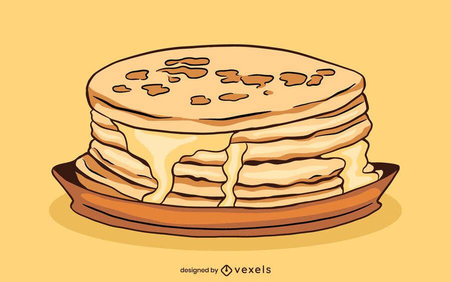 Pancake Stack Food Illustration Pancake Stack Food Illustration