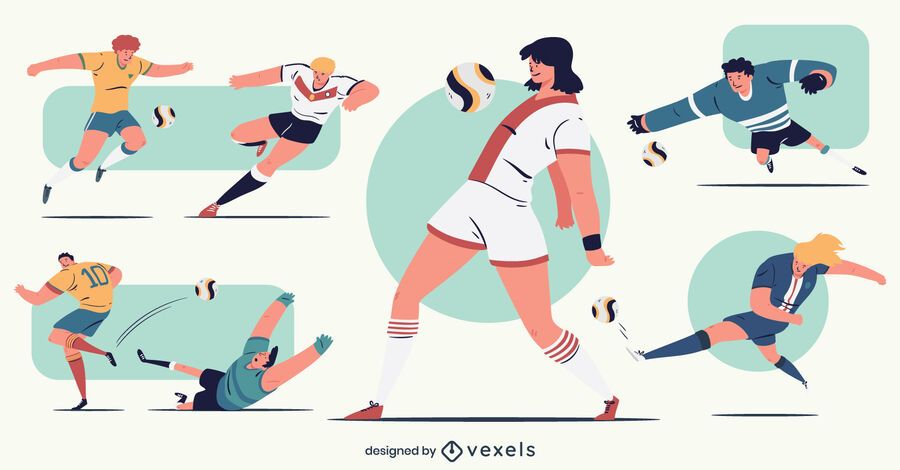 Male Soccer Players Character Pack Male Soccer Players Character Pack