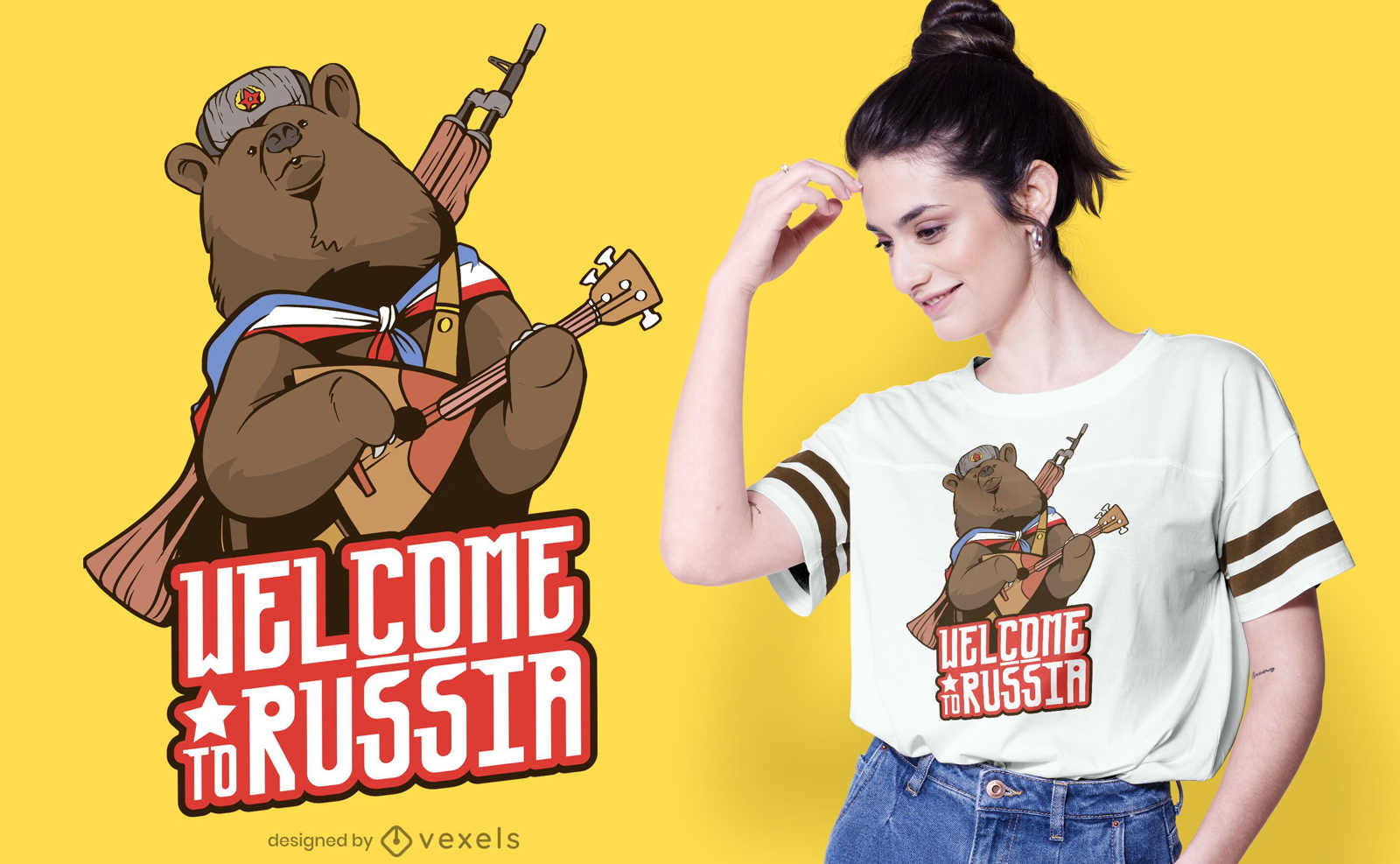 Bem-vindo à Rússia Design de camisetas
