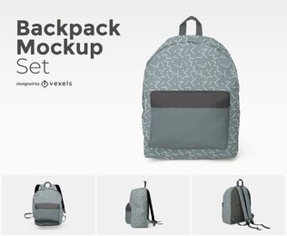 Conjunto de maquete de mochila