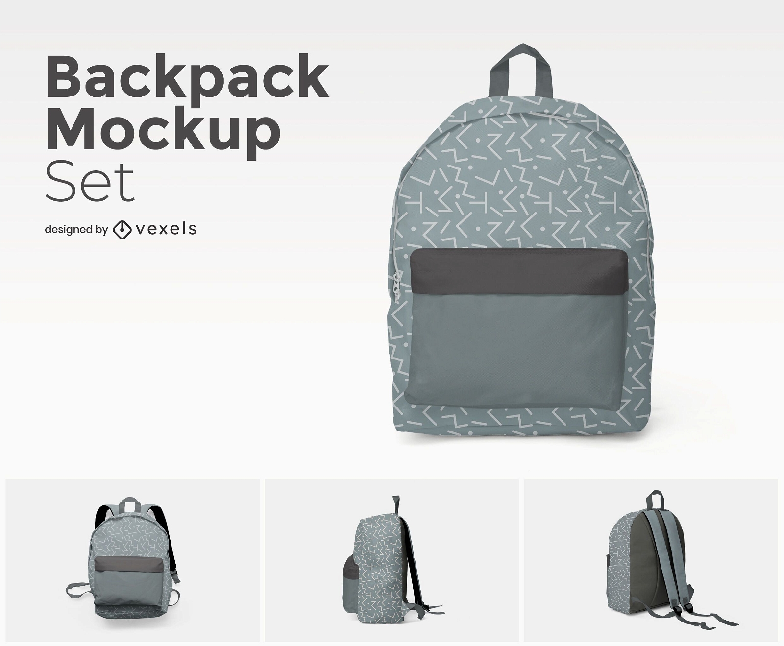 Backpack mockup set