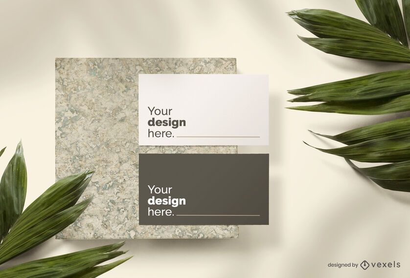 Business card mockup set composition Business card mockup set composition
