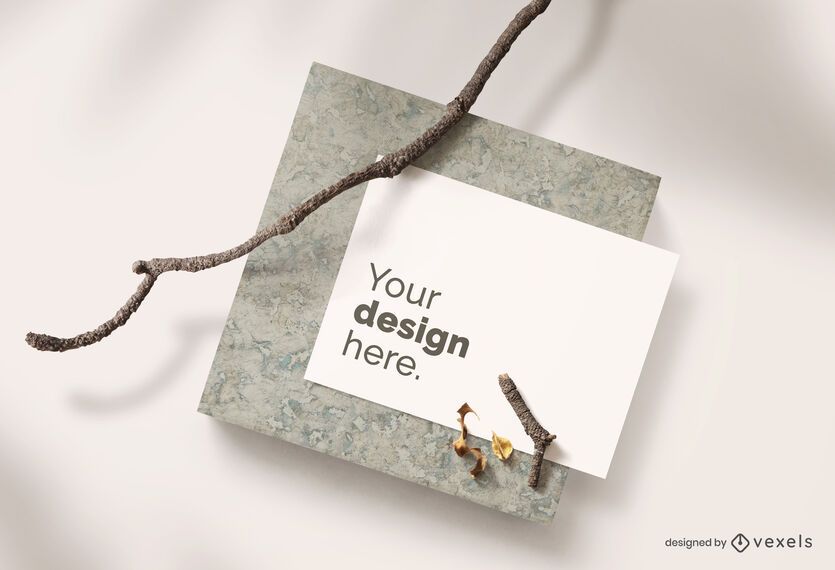 Card branch mockup composition Card branch mockup composition