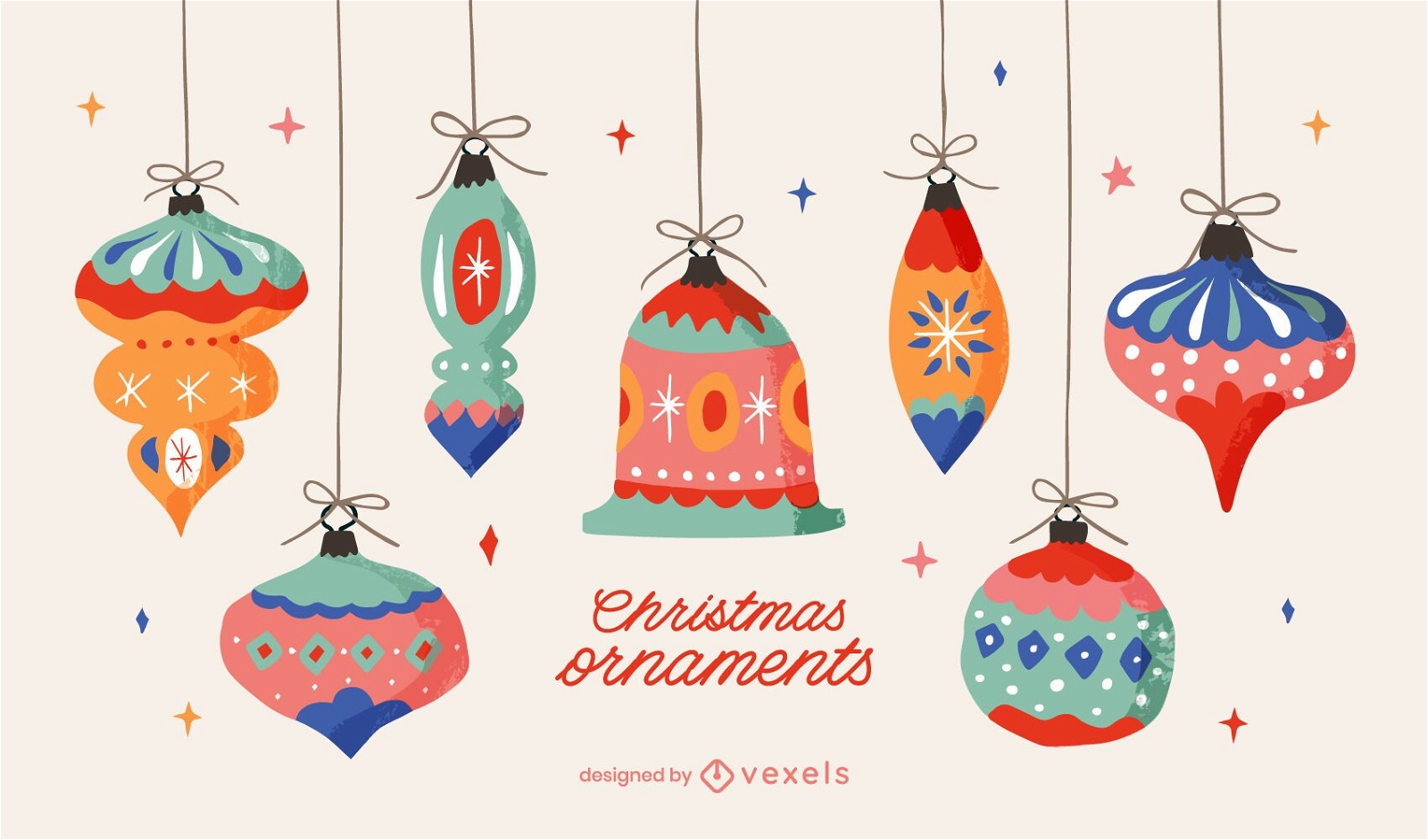 Christmas Ornament Illustration Pack