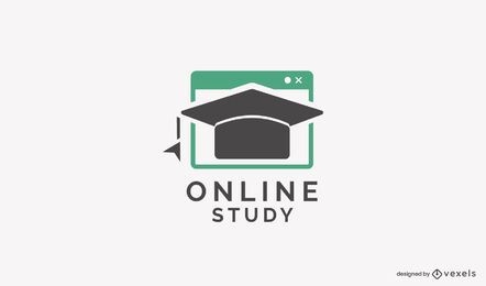 Plantilla de logotipo de estudio en línea