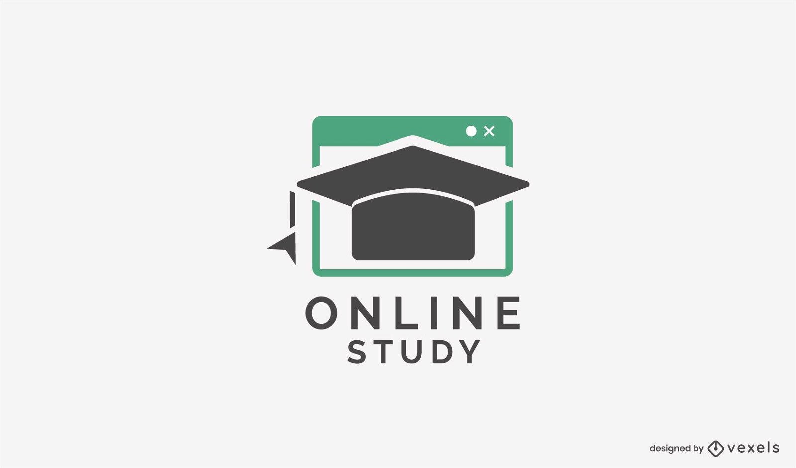 Online study logo template