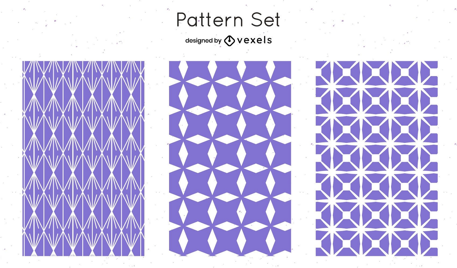 Lilac geometric pattern design