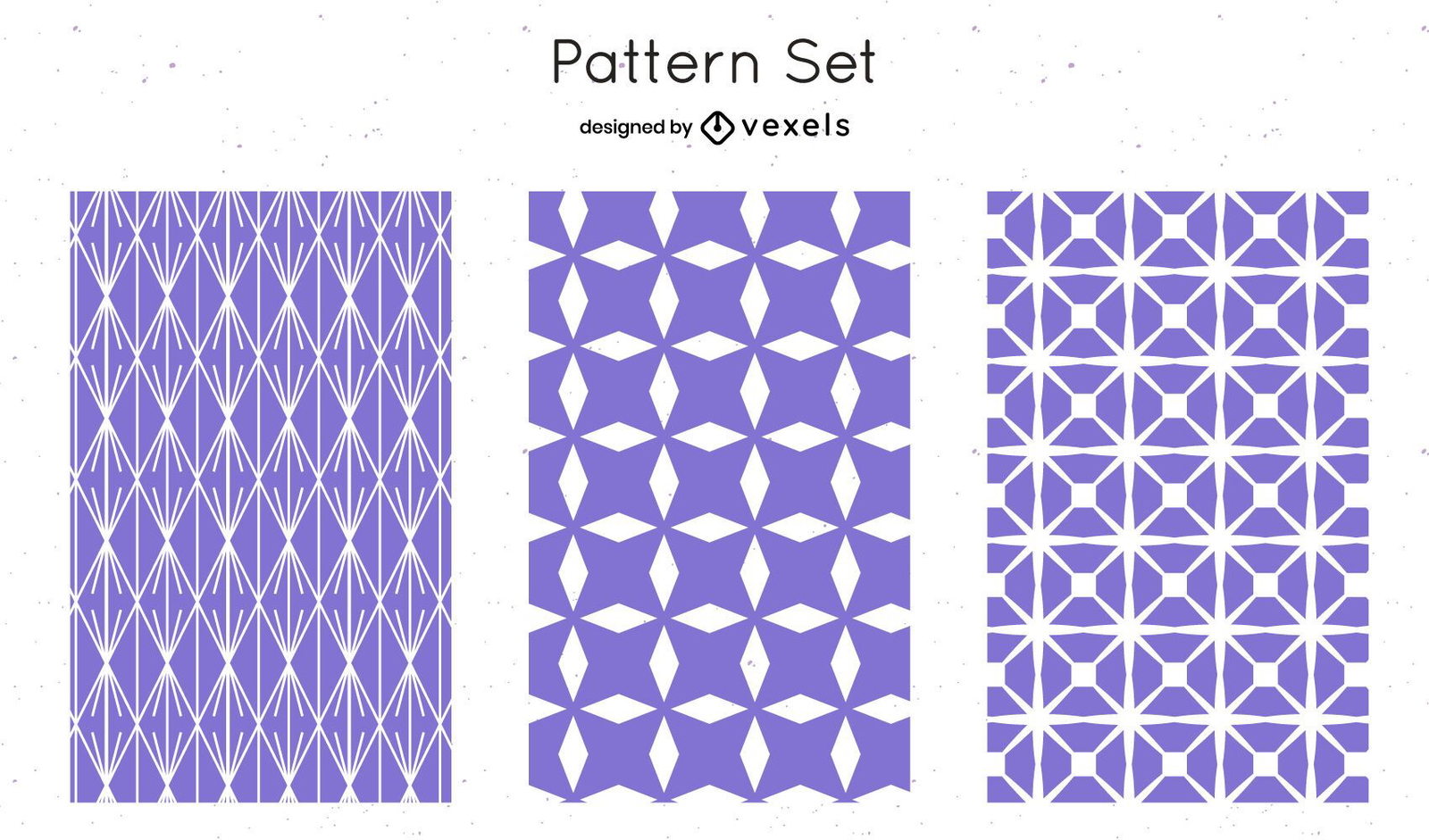 Lilac geometric pattern design