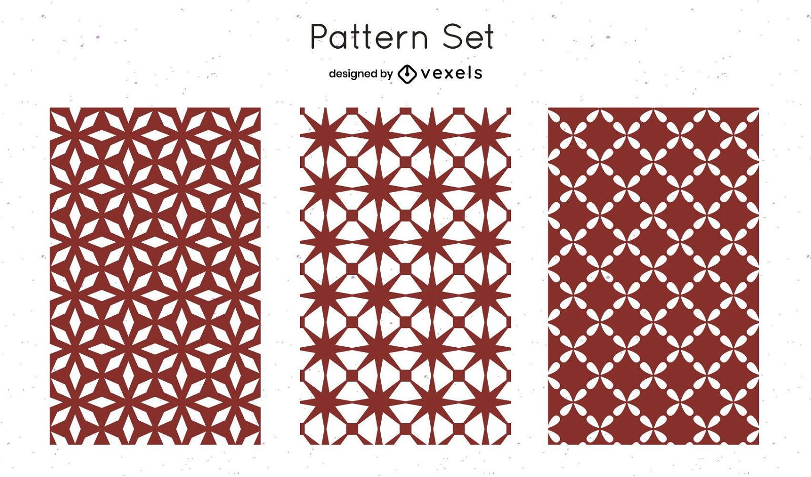Red geometric pattern design