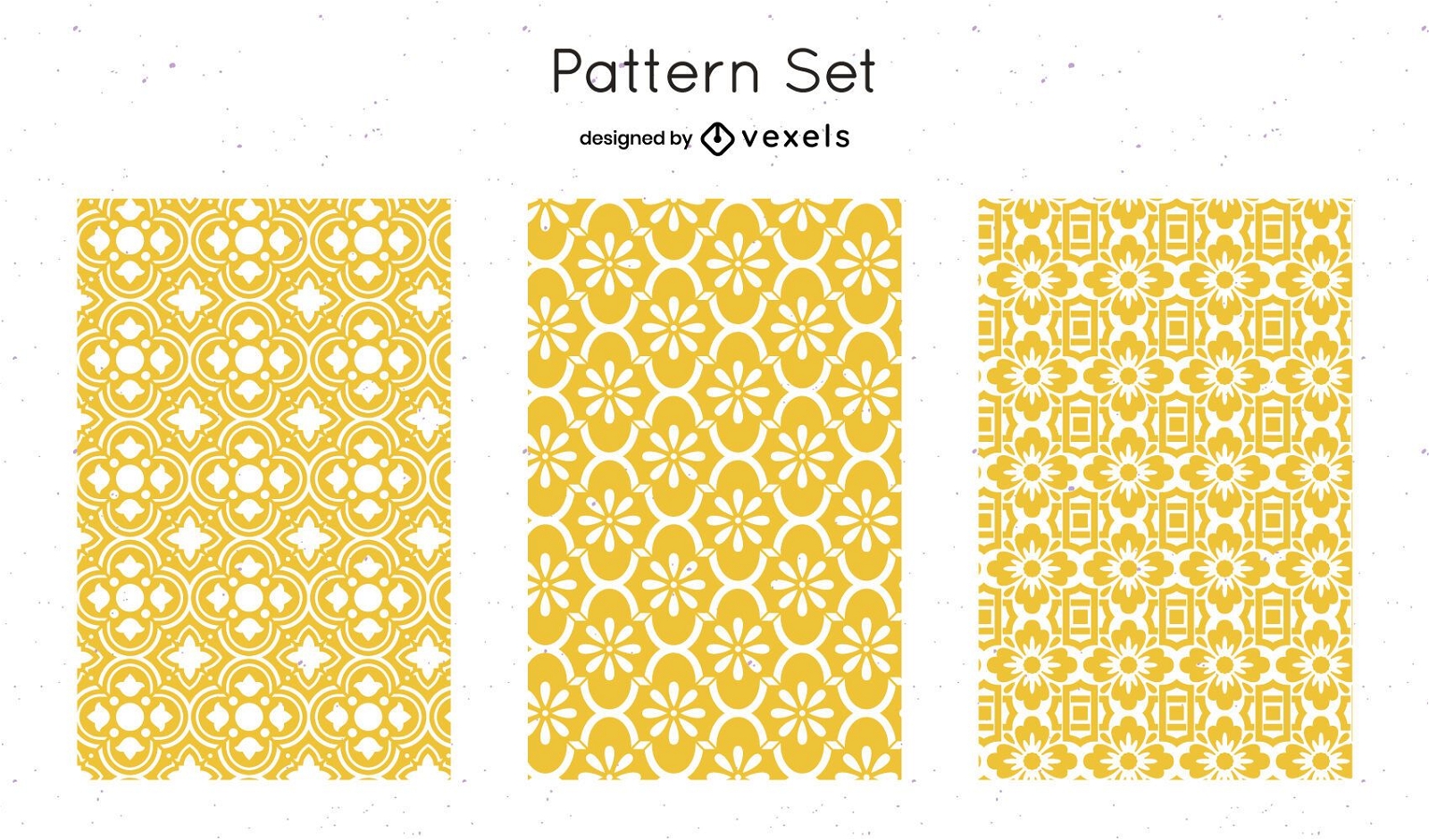 Diseño de patrón geométrico amarillo