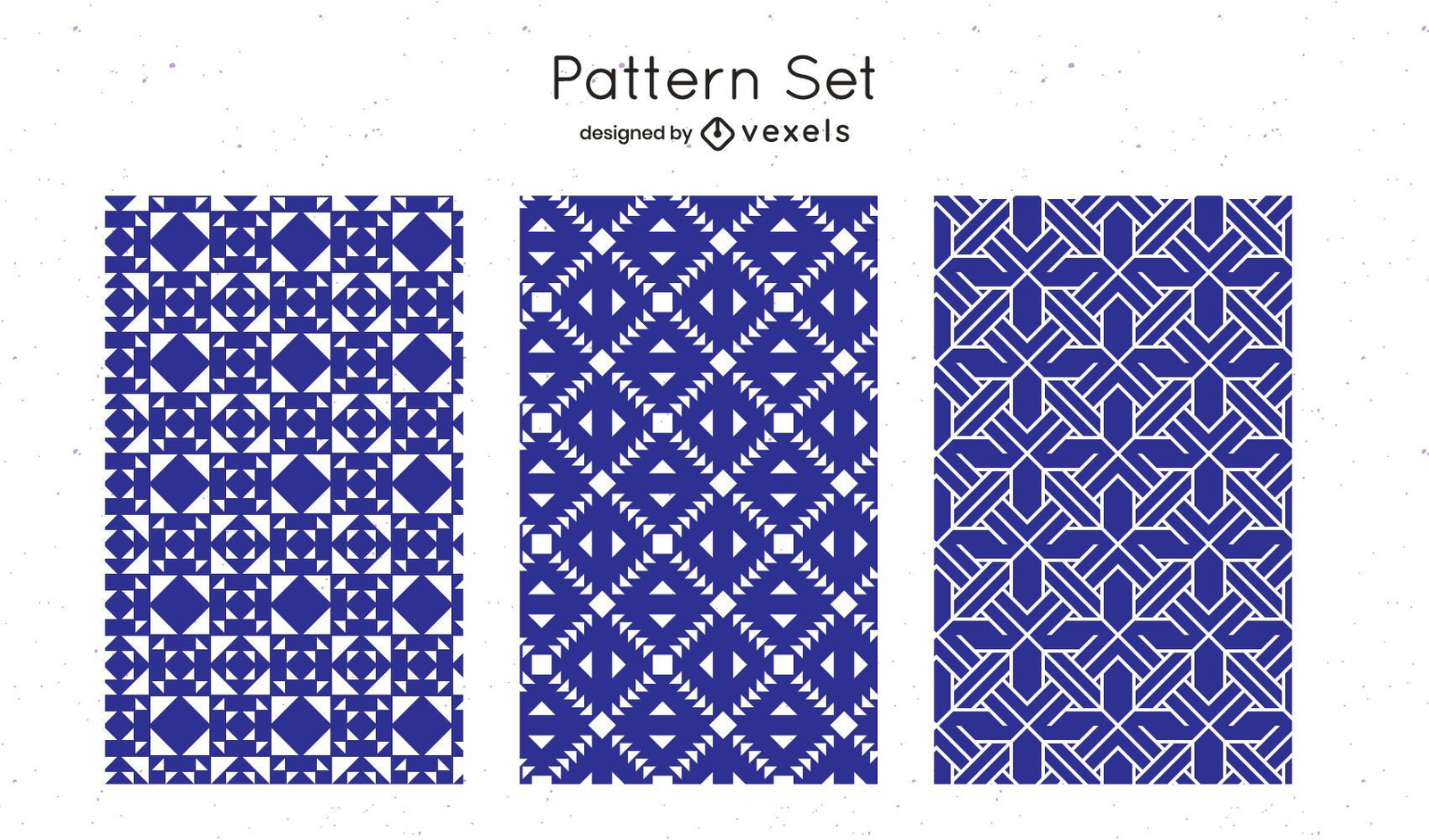 Blue geometric pattern design