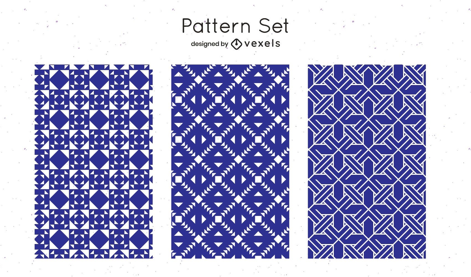 Diseño de patrón geométrico azul