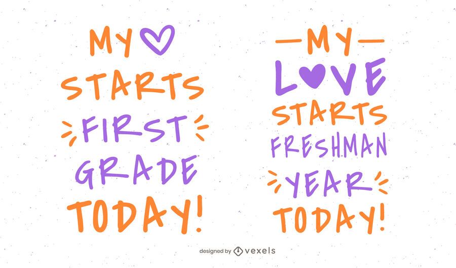 School Start Quote Set School Start Quote Set