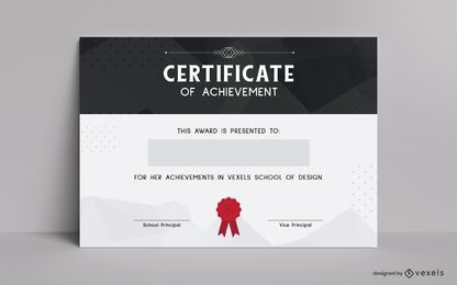 Achievement Certificate Template Design
